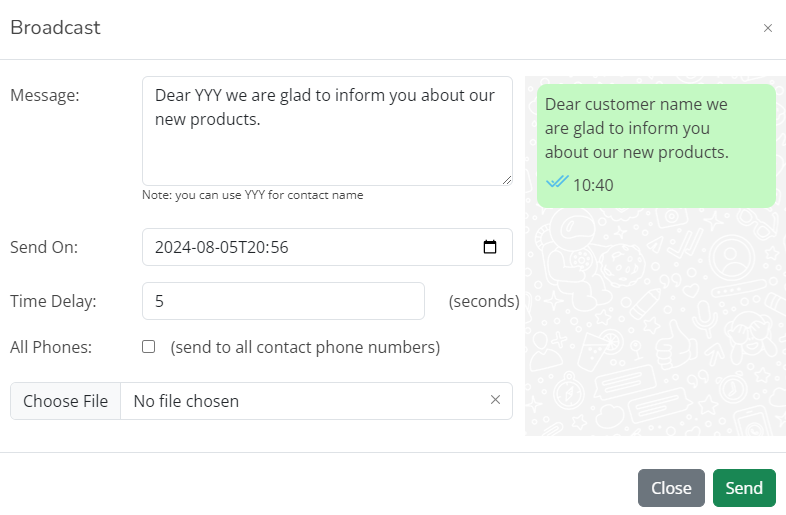 Broadcast WhatsApp Campaigns