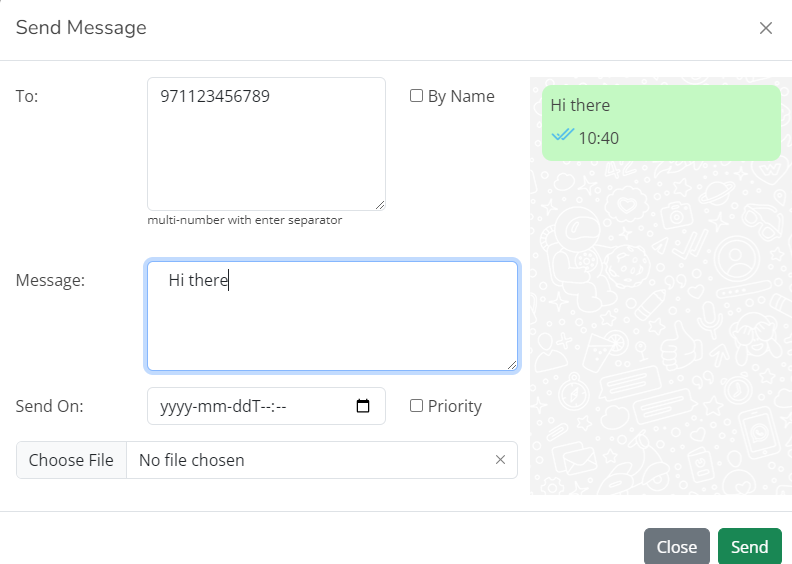 Send WhatsApp Messages